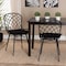 Baxton Studio Sabelle Modern Bohemian Black Finished Rattan and Metal 2-Piece Dining Chair Set, PR 231-2PC-12820-ZORO - alternate 8